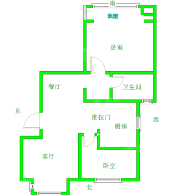 荣盛阿尔卡迪亚新儒苑2室2厅1卫91㎡ 荣盛阿尔卡迪亚新儒苑2室2厅1卫91㎡